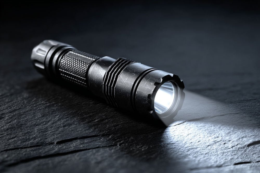 Tactical flashlight used for self defense