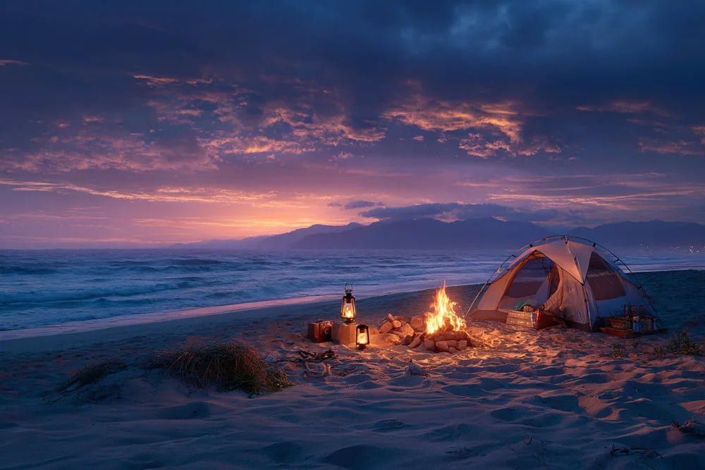 beach camping lantern