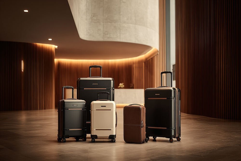 packing portable light in different luggage compact light in luggage