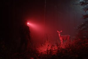 What color of light is best for deer hunting?
