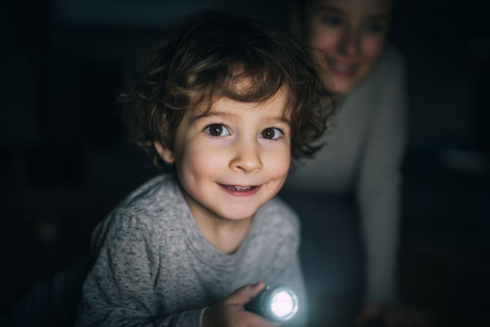 child safety with flashlights child holding flashlight safely
