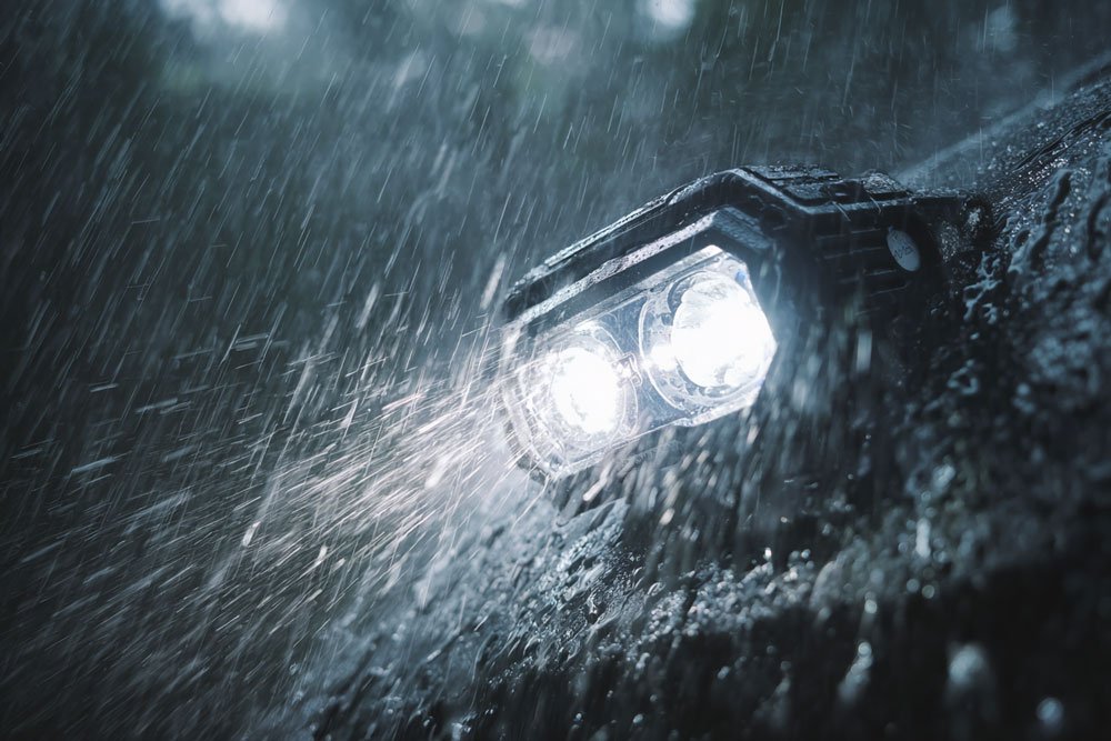 waterproof headlamp IPX6