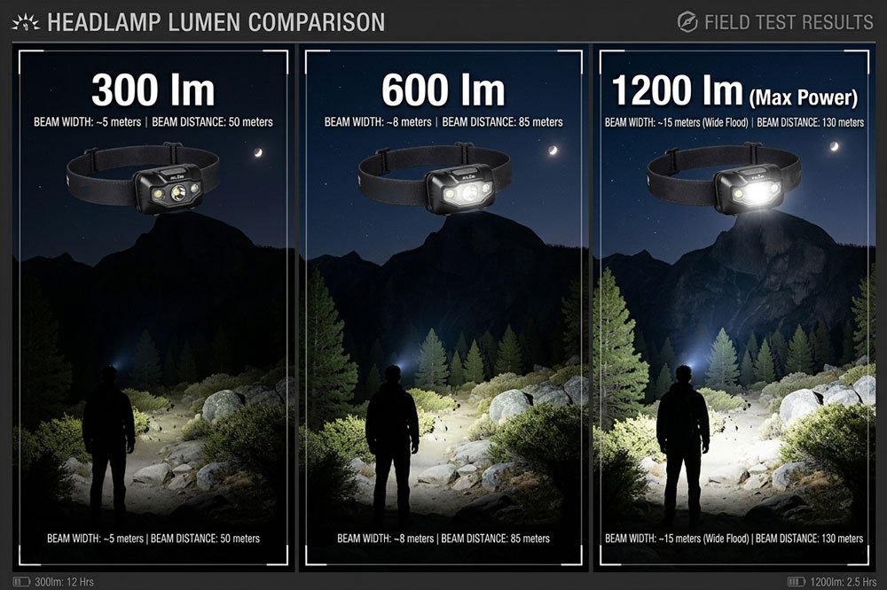 moderate lumen headlamp