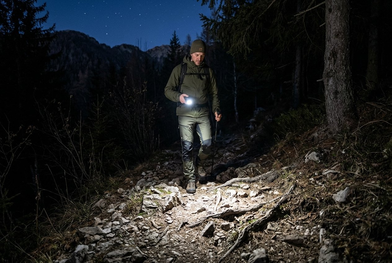 night hiking flashlight
